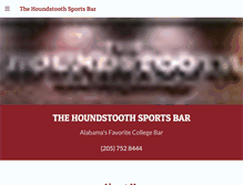 Tablet Screenshot of houndstoothsportsbar.com